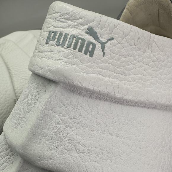 Puma Satori Mens Size 8 White Gray Leather Slip On Casual Sneakers *VERY RARE* - Picture 12 of 13